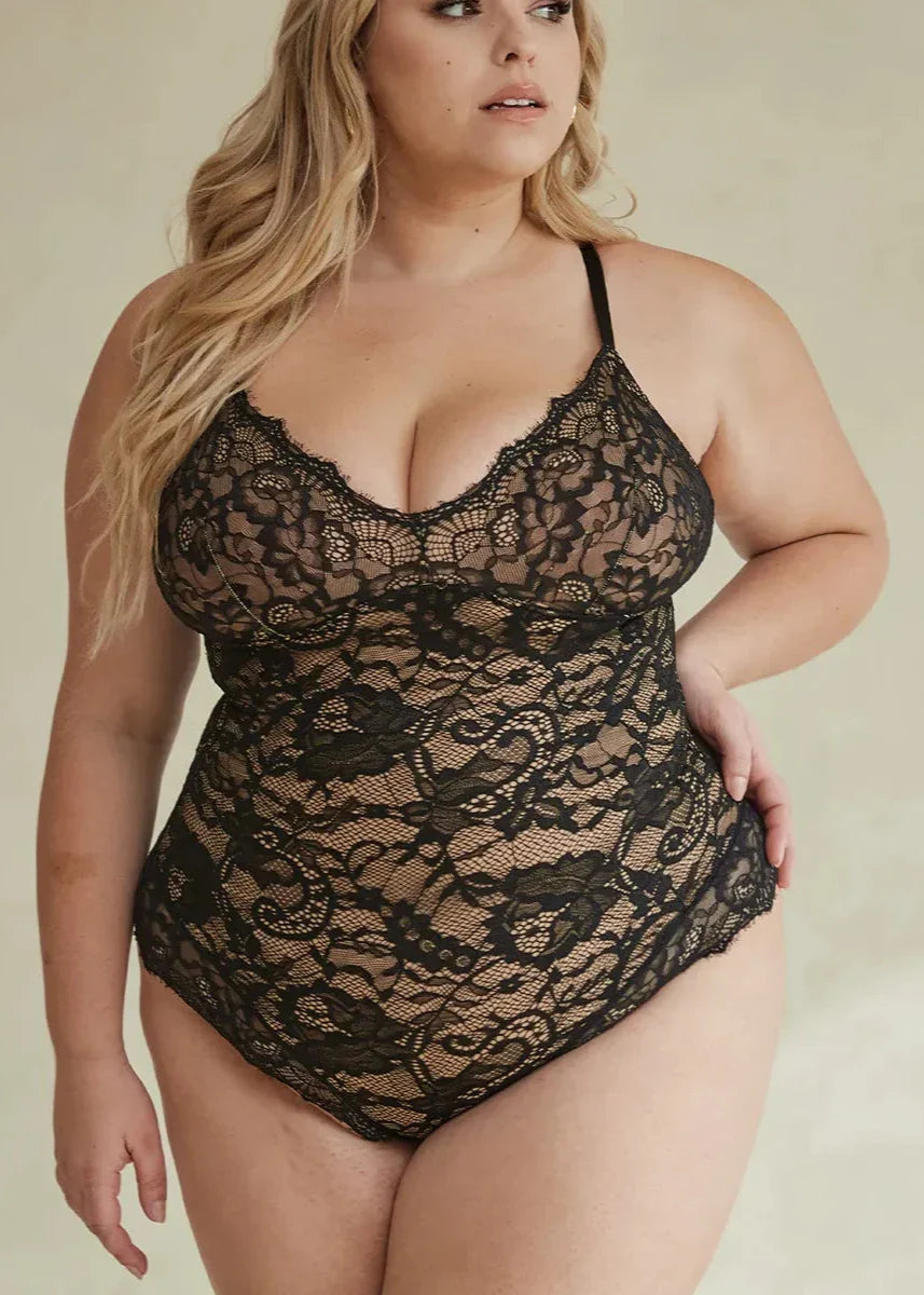 Shaping Lace Shapewear Lingerie Bodysuit