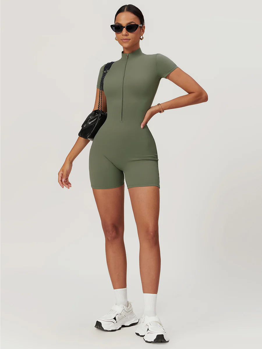 Zipper Seamless Romper