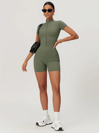 Zipper Seamless Romper