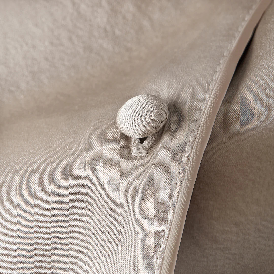 Premium Silk PJ Set - Misty Taupe