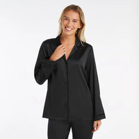 Premium Silk PJ Set - Noir
