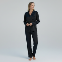 Premium Silk PJ Set - Noir