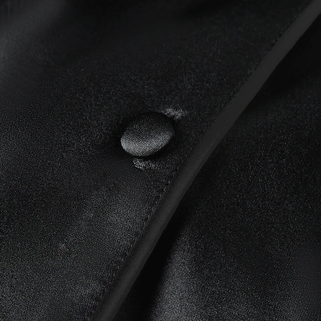 Premium Silk PJ Set - Noir