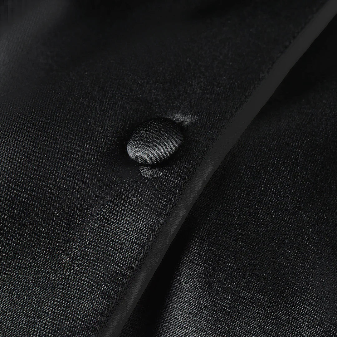 Premium Silk PJ Set - Noir