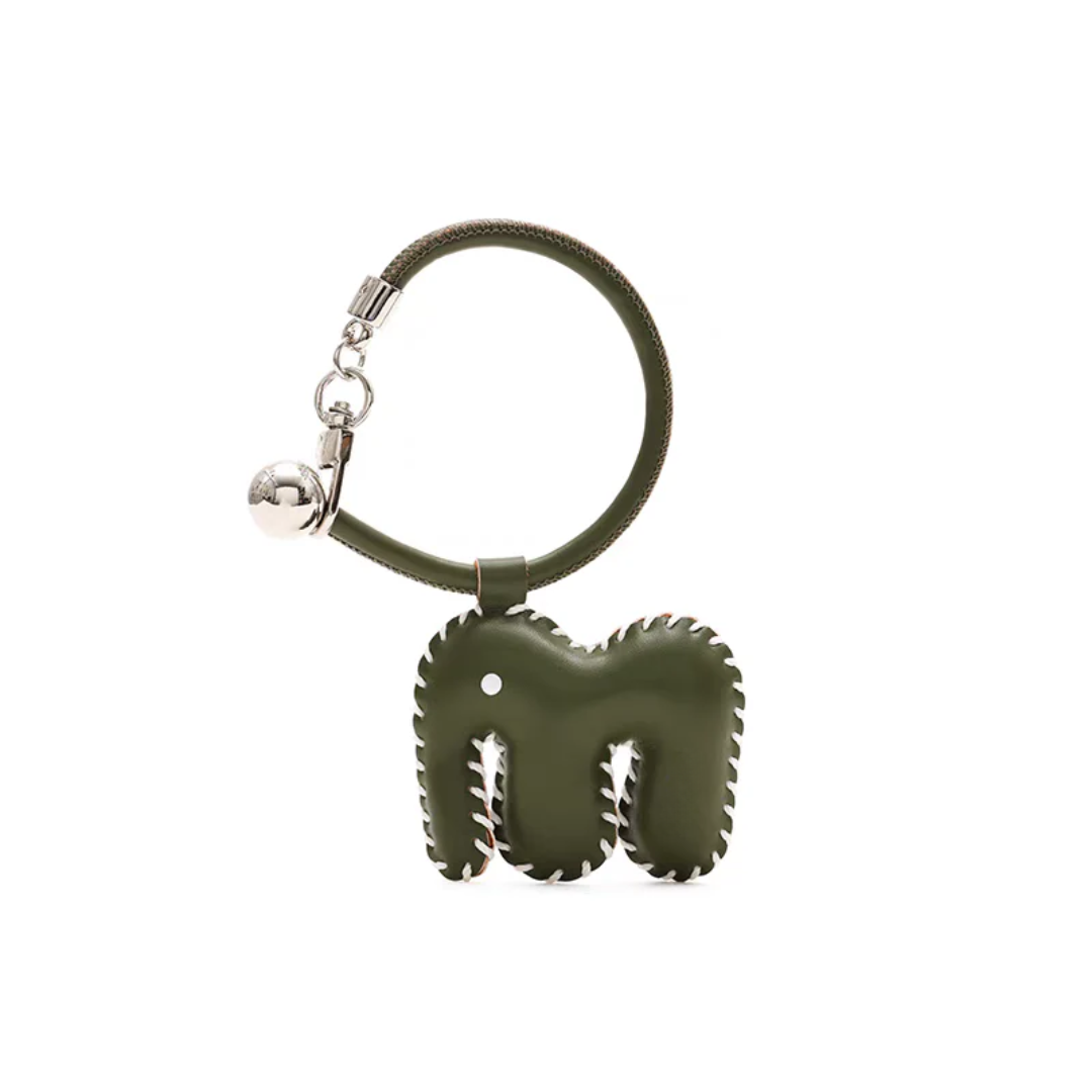 Elephant Charm - Olive Green