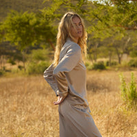 Premium Silk PJ Set - Misty Taupe