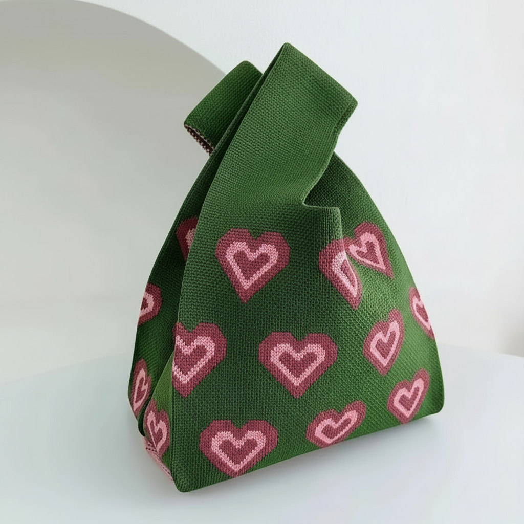 Tricotée - Cœur Vert